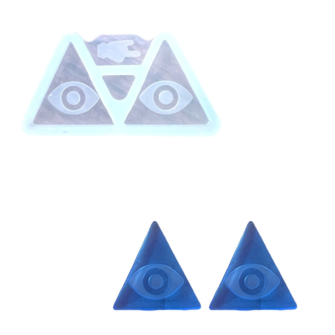 Tiny Evil Eye Halloween Resin Rockers Exclusive Stud Earring Mold for UV and Epoxy Resin